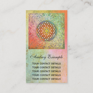 Flower Of Life / Blume des Lebens - Ornament I Business Card