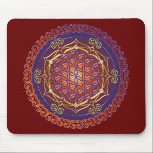 FLOWER OF LIFE / Blume des Lebens - Ornament I Mouse Pad