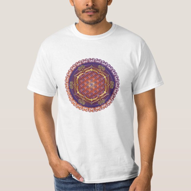 FLOWER OF LIFE / Blume des Lebens - Ornament I T-Shirt (Front)