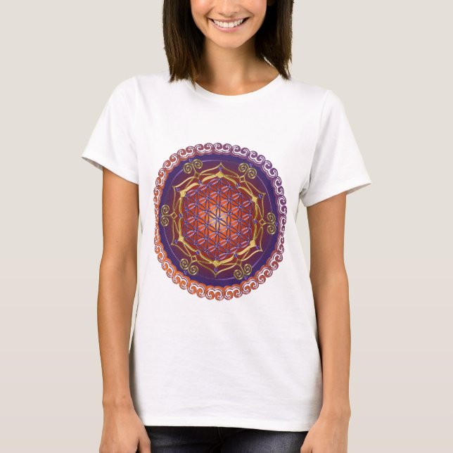 FLOWER OF LIFE / Blume des Lebens - Ornament I T-Shirt (Front)