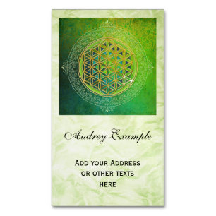Flower Of Life / Blume des Lebens - Ornament II Magnetic Business Card