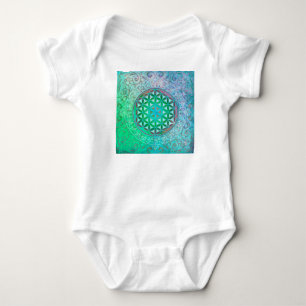 Flower Of Life / Blume des Lebens - Ornament IV Baby Bodysuit