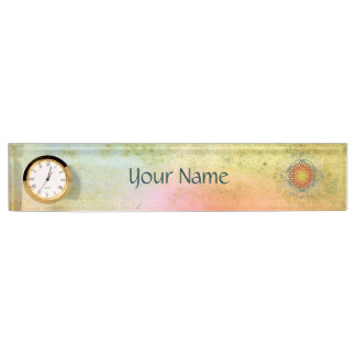 Flower of Life / Blume des Lebens - Ornament IV BG Nameplate