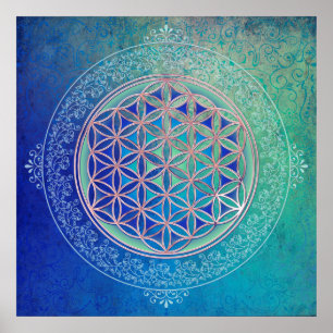 Flower Of Life / Blume des Lebens - Ornament VI Poster