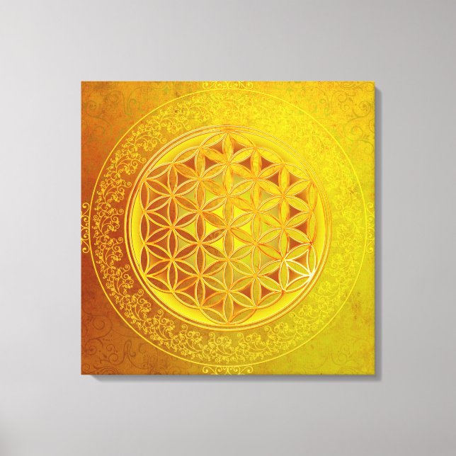 Flower Of Life / Blume des Lebens - Ornament VII Canvas Print (Front)