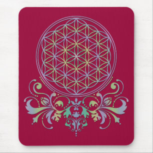 Flower of Life / Blume des Lebens - Ornaments II Mouse Pad