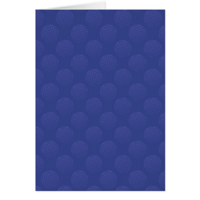 Flower Of Life / Blume des Lebens - pattern blue (Front)