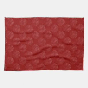Flower Of Life / Blume des Lebens - pattern red Tea Towel