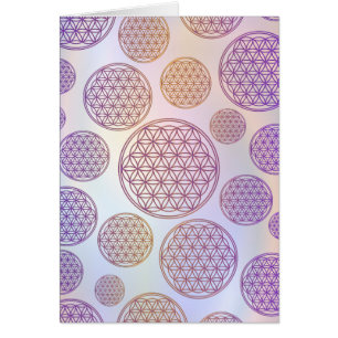 Flower of Life / Blume des Lebens - pattern violet
