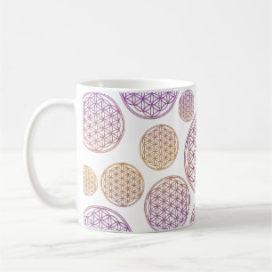 Flower of Life / Blume des Lebens - pattern violet Coffee Mug