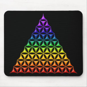 Flower Of Life / Blume des Lebens - pyramid chakra Mouse Pad
