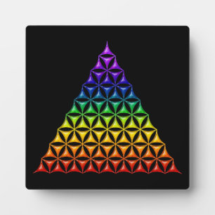 Flower Of Life / Blume des Lebens - pyramid chakra Plaque