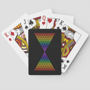Flower Of Life / Blume des Lebens - pyramid chakra Playing Cards