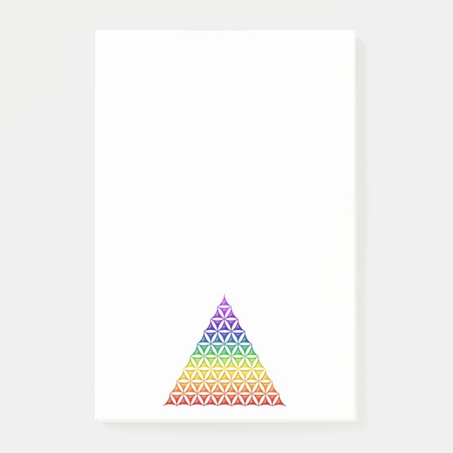 Flower Of Life / Blume des Lebens - pyramid chakra Post-it Notes (Front)