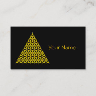 Flower Of Life / Blume des Lebens - pyramid gold Business Card