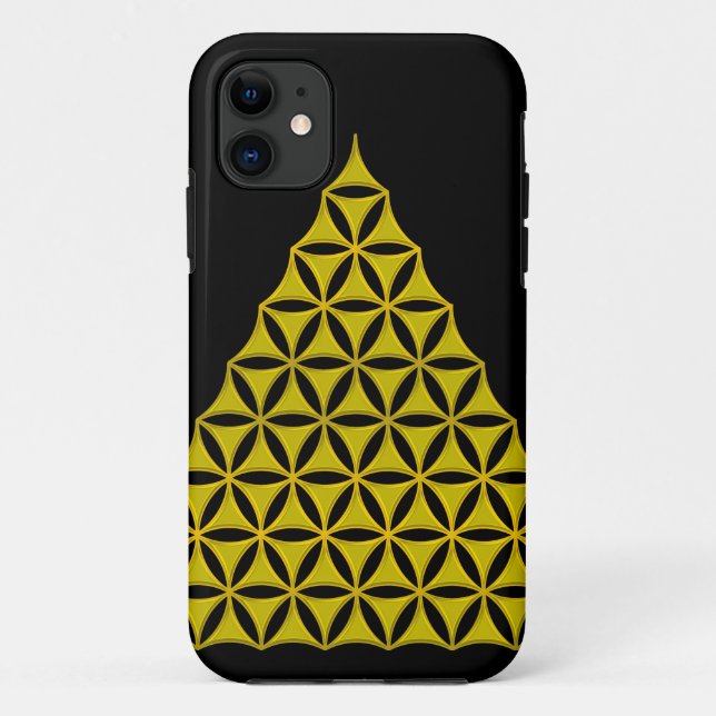 Flower Of Life / Blume des Lebens - pyramid gold Case-Mate iPhone Case (Back)