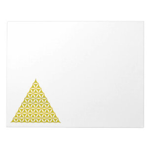 Flower Of Life / Blume des Lebens - pyramid gold Notepad