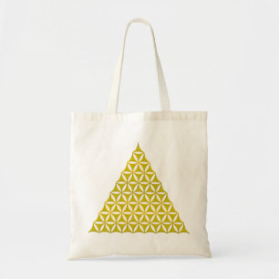 Flower Of Life / Blume des Lebens - pyramid gold Tote Bag