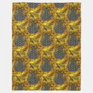 Flower Of Life / Blume des Lebens - seamless III Fleece Blanket