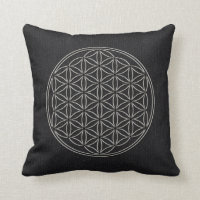 Flower of Life Blume des Lebens Silver Black