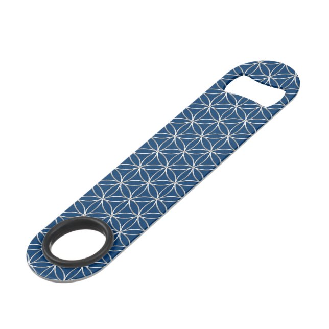Flower of Life / Blume des Lebens - silver pattern (Front Angled)