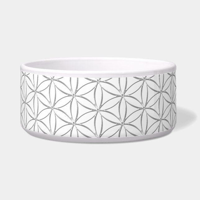 Flower of Life / Blume des Lebens - silver pattern (Front)