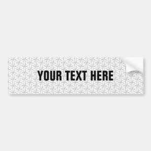 Flower of Life / Blume des Lebens - silver pattern Bumper Sticker