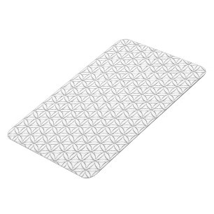 Flower of Life / Blume des Lebens - silver pattern Magnet