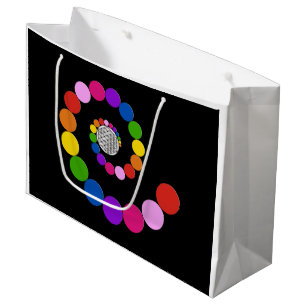 Flower of Life / Blume des Lebens - spiral dots Large Gift Bag