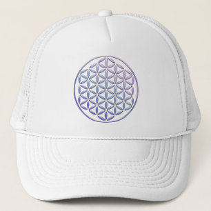 Flower of Life / Blume des Lebens - stamp violet Trucker Hat