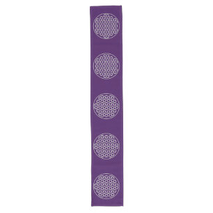 Flower Of Life / Blume des Lebens - stamp white Long Table Runner