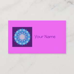FLOWER OF LIFE/Blume des Lebens Stars Mandala Business Card
