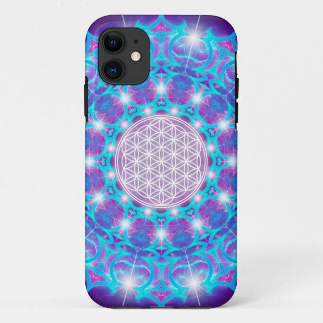 FLOWER OF LIFE/Blume des Lebens Stars Mandala Case-Mate iPhone Case (Back)