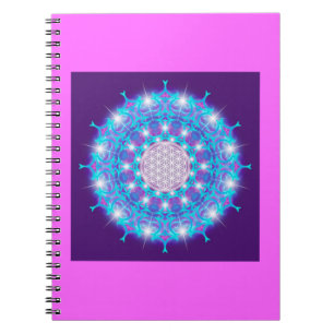 FLOWER OF LIFE/Blume des Lebens Stars Mandala Notebook