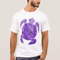 Flower of Life / Blume des Lebens - turtle purple