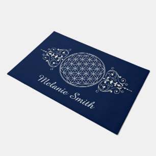 Flower of Life / Blume des Lebens - vintage I Doormat
