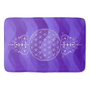 Flower of Life / Blume des Lebens - vintage Ia Bath Mat