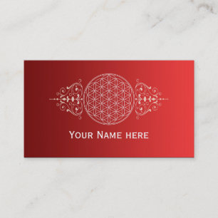 Flower of Life / Blume des Lebens - vintage Ia Business Card