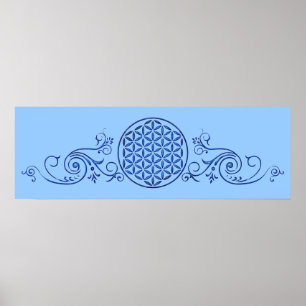 Flower of Life / Blume des Lebens - vintage III Poster