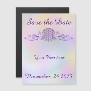 Flower of Life / Blume des Lebens - vintage VI Magnetic Invitation