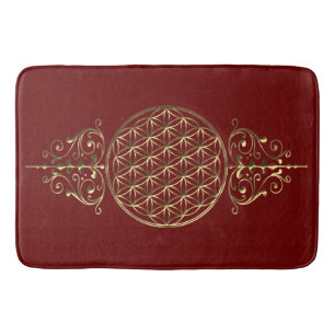Flower of Life / Blume des Lebens - vintage VIII Bath Mat