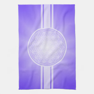 Flower of Life / Blume des Lebens - white transpa. Tea Towel