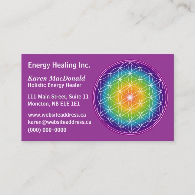 Flower of Life Business Card (Front)