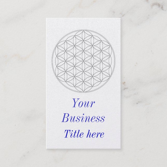 flower of life business card (Front)
