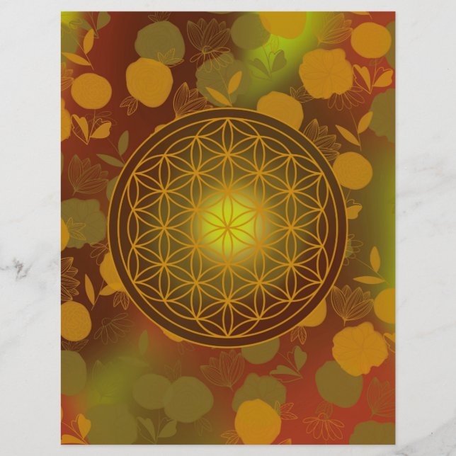 flower of life, chakra,zen,sacred geometric, (Front)