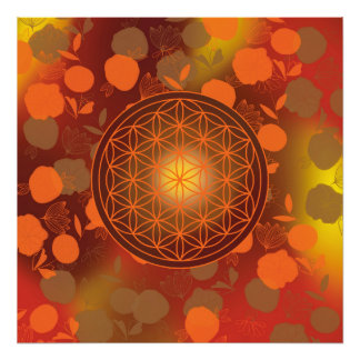 flower of life, chakra,zen,sacred geometric, photo print