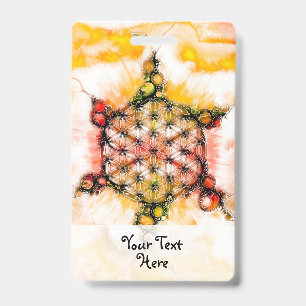 Flower Of Life - Colorfully Ways 4 ID Badge