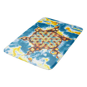 Flower Of Life - Colorfully Ways 5 Bath Mat