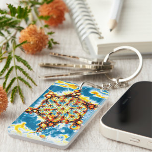 Flower Of Life - Colorfully Ways 5 Key Ring
