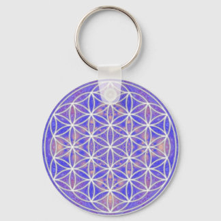Flower of Life (Colour 3) Key Ring